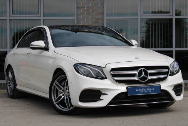 Mercedes-Benz E Class 2.0 E220d AMG Line (Premium) G-Tronic+ (s/s) 4dr Saloon Diesel White