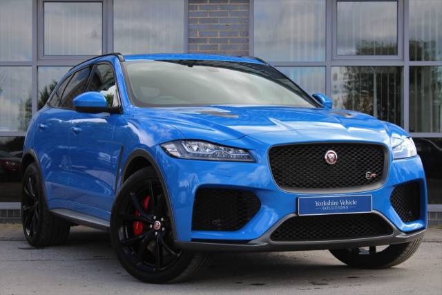 Jaguar F-Pace 5.0 V8 SVR Quickshift AWD (s/s) 5dr Four Wheel Drive Petrol Blue