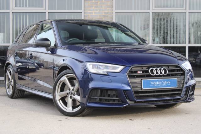 Audi S3 2.0 TFSI Black Edition Sportback S Tronic quattro Euro 6 (s/s) 5dr Hatchback Petrol Blue