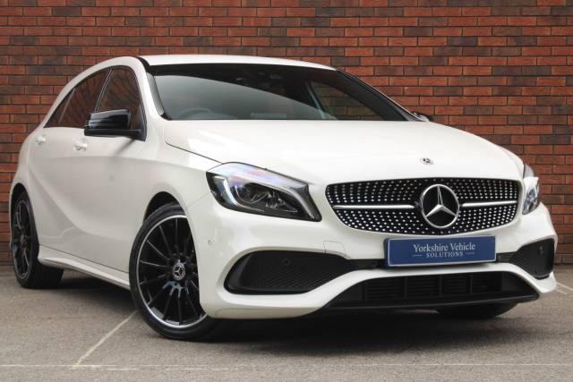 Mercedes-Benz A Class 1.5 A180d AMG Line (Premium) 7G-DCT Euro 6 (s/s) 5dr Hatchback Diesel White