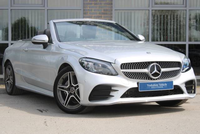 Mercedes-Benz C Class 1.5 C200 AMG Line Premium Plus 2dr 9G-Tronic Convertible Petrol Silver