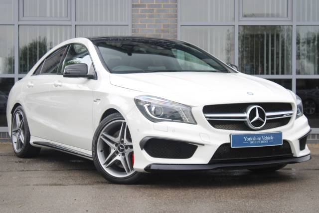 Mercedes-Benz CLA 45 2.0 CLA45 AMG Coupe SpdS DCT 4MATIC Euro 6 (s/s) 4dr Saloon Petrol White