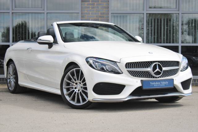 Mercedes-Benz C Class 2.1 C250d AMG Line Cabriolet G-Tronic+ Euro 6 (s/s) 2dr Convertible Diesel White