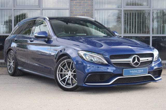 Mercedes-Benz C 63 AMG 4.0 C63 V8 BiTurbo AMG (Premium) SpdS MCT Euro 6 (s/s) 5dr Estate Petrol Blue