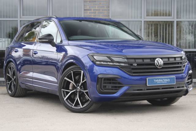 Volkswagen Touareg 3.0 TSI V6 14.3kWh R Tiptronic 4Motion Euro 6 (s/s) 5dr Four Wheel Drive Petrol / Electric Hybrid Blue