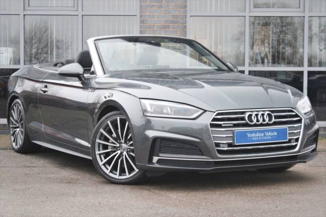 Audi A5 2.0 TDI S line S Tronic quattro Euro 6 (s/s) 2dr Convertible Diesel Grey
