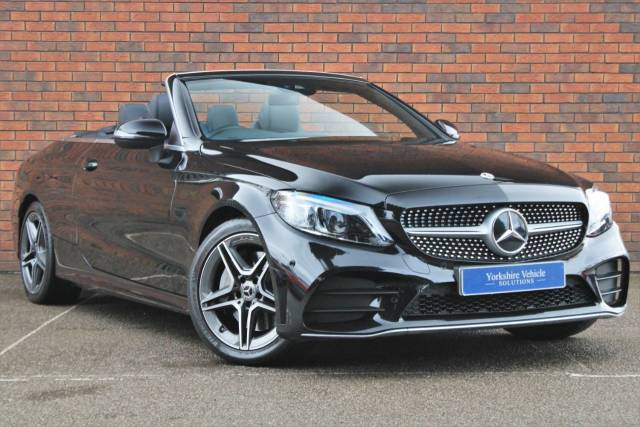 Mercedes-Benz C Class 2.0 C300d AMG Line (Premium) Cabriolet G-Tronic+ Euro 6 (s/s) 2dr Convertible Diesel Black