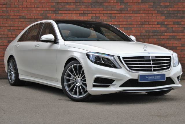 Mercedes-Benz S Class 3.0 S350Ld V6 AMG Line (Premium Plus) G-Tronic+ Euro 6 (s/s) 4dr Saloon Diesel White