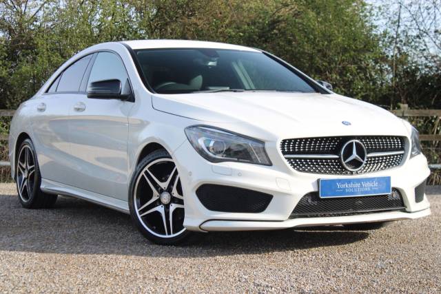 Mercedes-Benz CLA 1.6 CLA180 AMG Sport Coupe Euro 6 (s/s) 4dr Saloon Petrol White