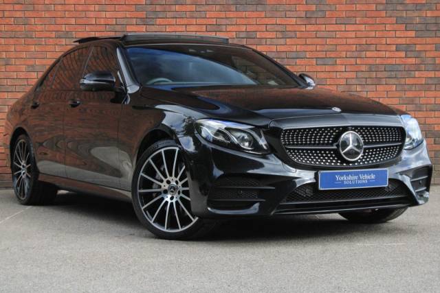 Mercedes-Benz E Class 3.0 E350d V6 AMG Line (Premium Plus) G-Tronic+ 4MATIC Euro 6 (s/s) 4dr Saloon Diesel Black