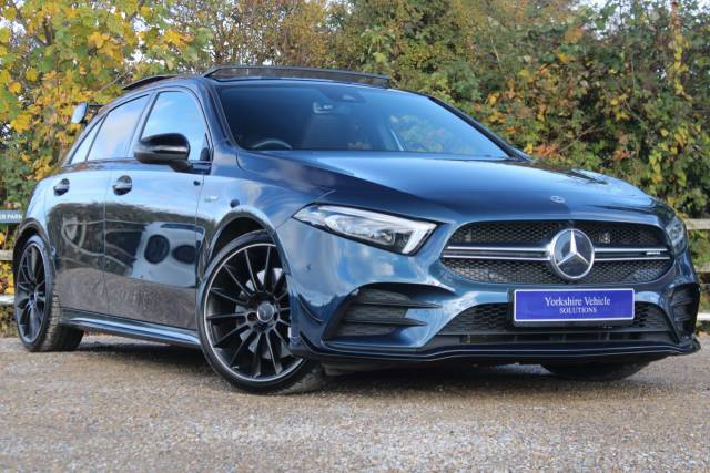 Mercedes-Benz A Class 2.0 A35 AMG (Premium Plus) SpdS DCT 4MATIC Euro 6 (s/s) 5dr Hatchback Petrol Blue