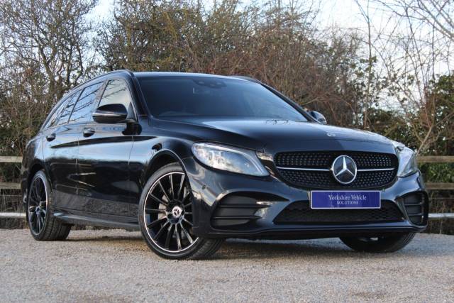 Mercedes-Benz C Class 2.0 C300d AMG Line Night Edition (Premium) G-Tronic+ 4MATIC Euro 6 (s/s) 5dr Estate Diesel Black