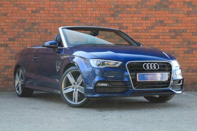 Audi A3 Cabriolet 2.0 TDI S line Euro 6 (s/s) 2dr Convertible Diesel Blue