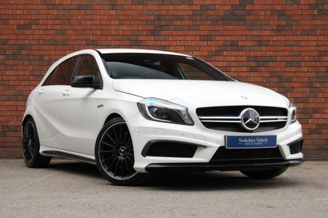 Mercedes-Benz A 45 2.0 A45 AMG SpdS DCT 4MATIC Euro 6 (s/s) 5dr Hatchback Petrol White