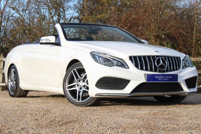 Mercedes-Benz E Class 3.0 E350d V6 BlueTEC AMG Line Cabriolet G-Tronic+ Euro 6 (s/s) 2dr Convertible Diesel White