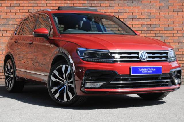 Volkswagen Tiguan 2.0 TDI BlueMotion Tech R-Line DSG 4Motion Euro 6 (s/s) 5dr Four Wheel Drive Diesel Red