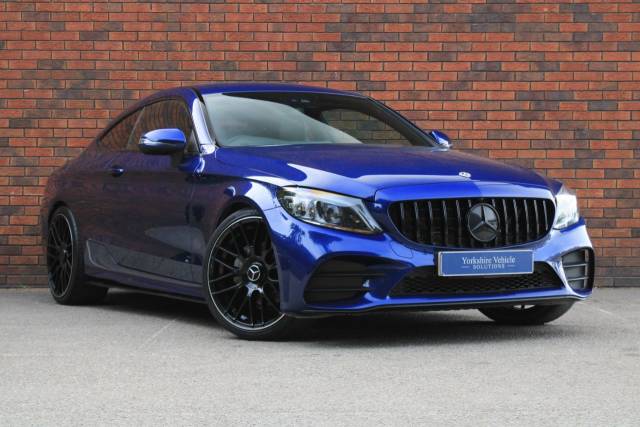 Mercedes-Benz C Class 2.0 C220d AMG Line (Premium) G-Tronic+ Euro 6 (s/s) 2dr Coupe Diesel Blue