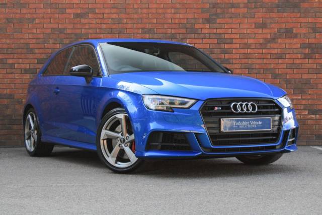 Audi S3 2.0 TFSI Black Edition S Tronic quattro Euro 6 (s/s) 3dr Hatchback Petrol Blue