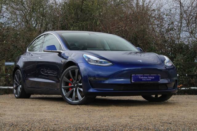 Tesla Model 3 (Dual Motor) Performance Auto 4WDE 4dr (Performance Upgrade) Saloon Electric Blue