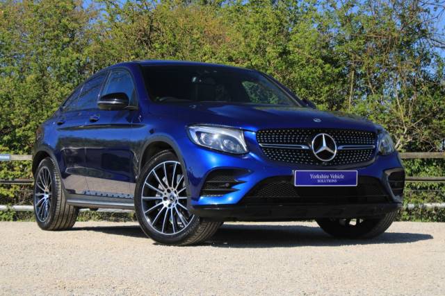Mercedes-Benz GLC Coupe 2.0 GLC250 AMG Line (Premium Plus) Coupe G-Tronic+ 4MATIC Euro 6 (s/s) 5dr Coupe Petrol Blue