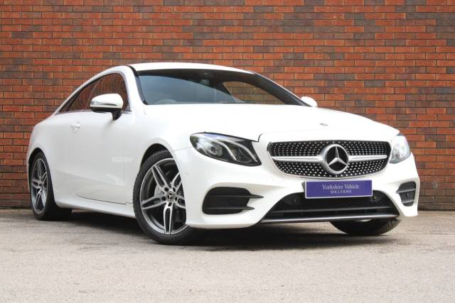 Mercedes-Benz E Class 2.0 E220d AMG Line G-Tronic+ Euro 6 (s/s) 2dr Coupe Diesel White