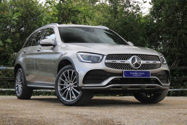 Mercedes-Benz GLC 2.0 GLC300de 13.5kWh AMG Line (Premium) G-Tronic+ 4MATIC Euro 6 (s/s) 5dr Four Wheel Drive Diesel / Electric Hybrid Silver