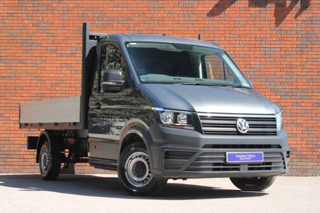 Volkswagen Crafter 2.0 TDI CR35 Startline Flat Frame Chassis Cab FWD MWB Euro 6 (s/s) 2dr (Flat Frame) Dropside Diesel Grey