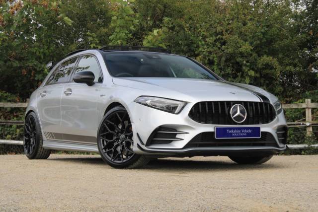 Mercedes-Benz A Class 2.0 A35 AMG (Premium Plus) SpdS DCT 4MATIC Euro 6 (s/s) 5dr Hatchback Petrol Silver
