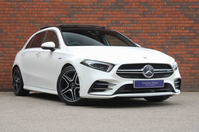 Mercedes-Benz A Class 2.0 A35 AMG (Premium Plus) SpdS DCT 4MATIC Euro 6 (s/s) 5dr Hatchback Petrol White