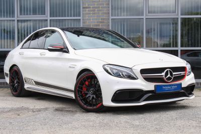 Mercedes-Benz C Class C63 S Edition 1 4.0 V8 Bi Turbo Auto Saloon Petrol White at Yorkshire Vehicle Solutions York